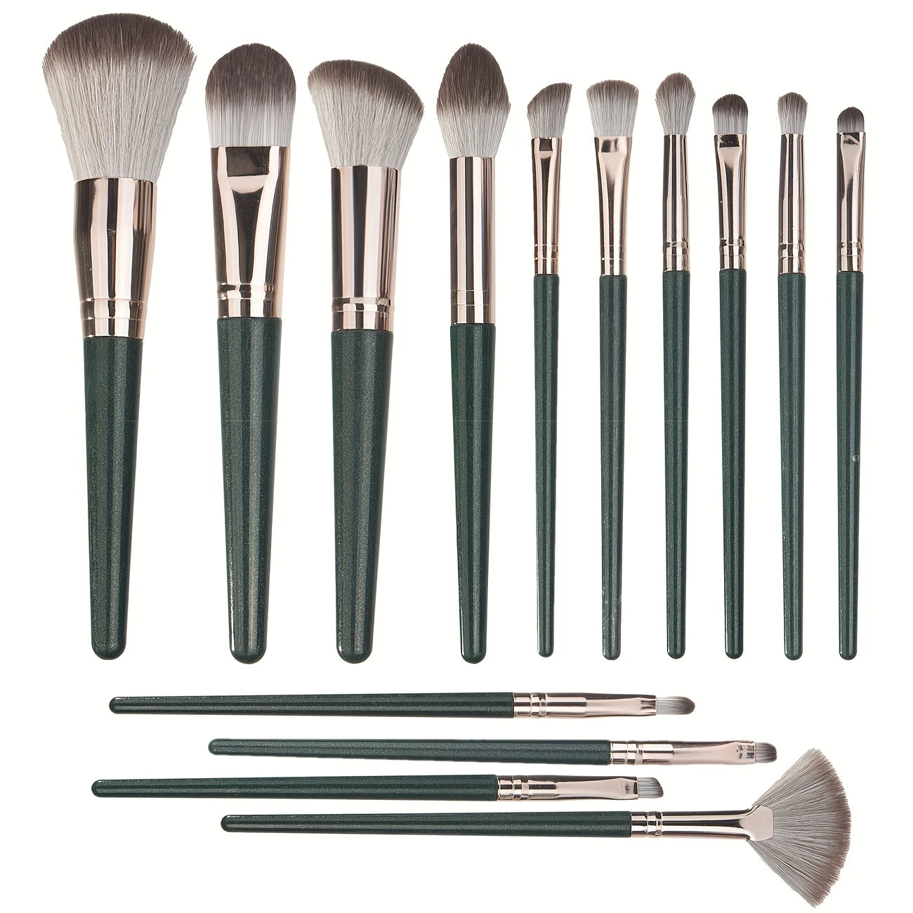 14pcs Brush Set - Soft Synthetic Bristles